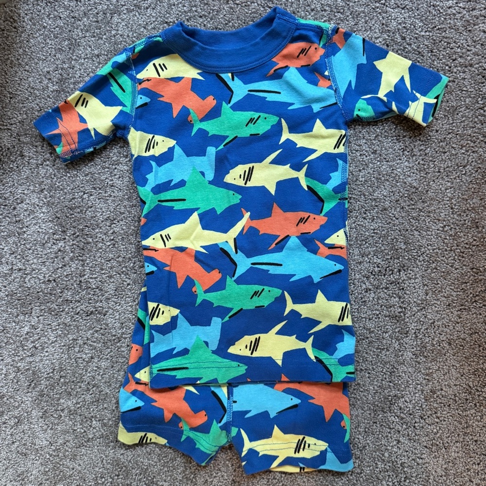 Hanna Andersson Shark Print Pajamas